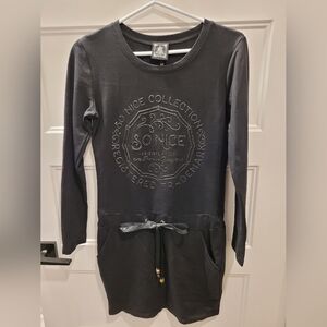 SoDice Collection black dress long sleeves Small
